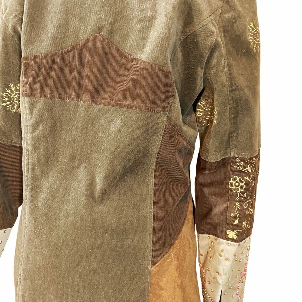 Runway 101 Patchwork Embroidered Boho Duster Coat… - image 8